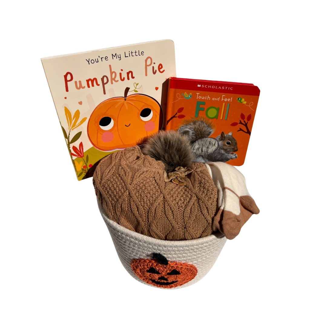 Fall baby gift basket